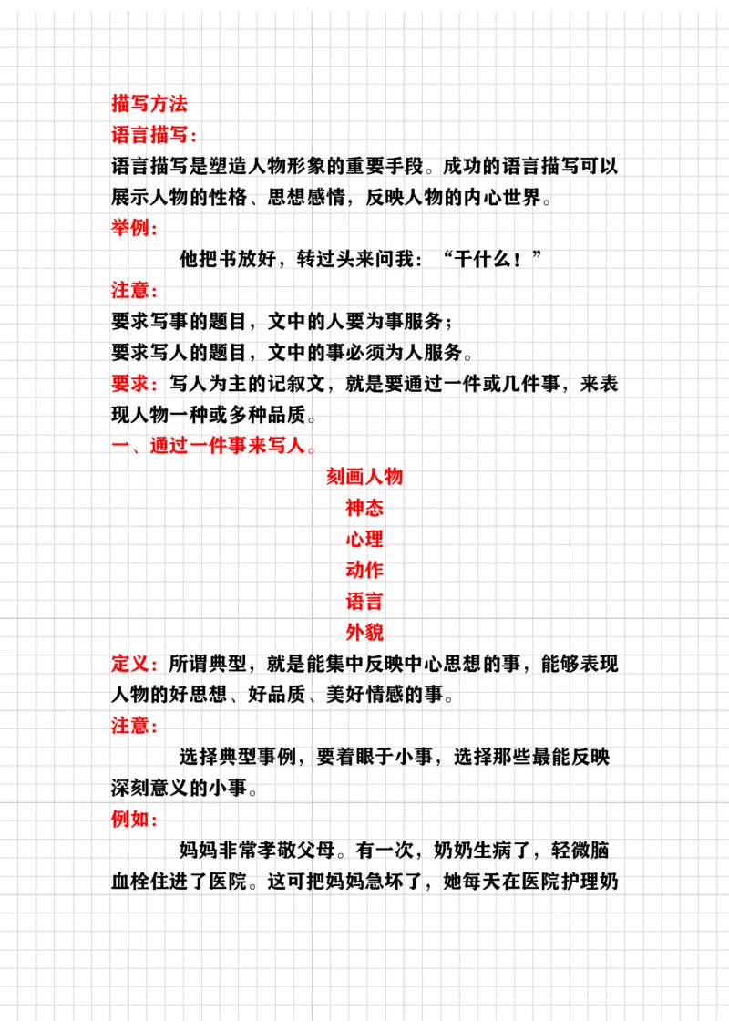 《教你写好（写人作文）讲义_小学1-6年级全科全套_1-6年级全科下册_五年级_五年级下语文_语文五下作文类》第2页预览