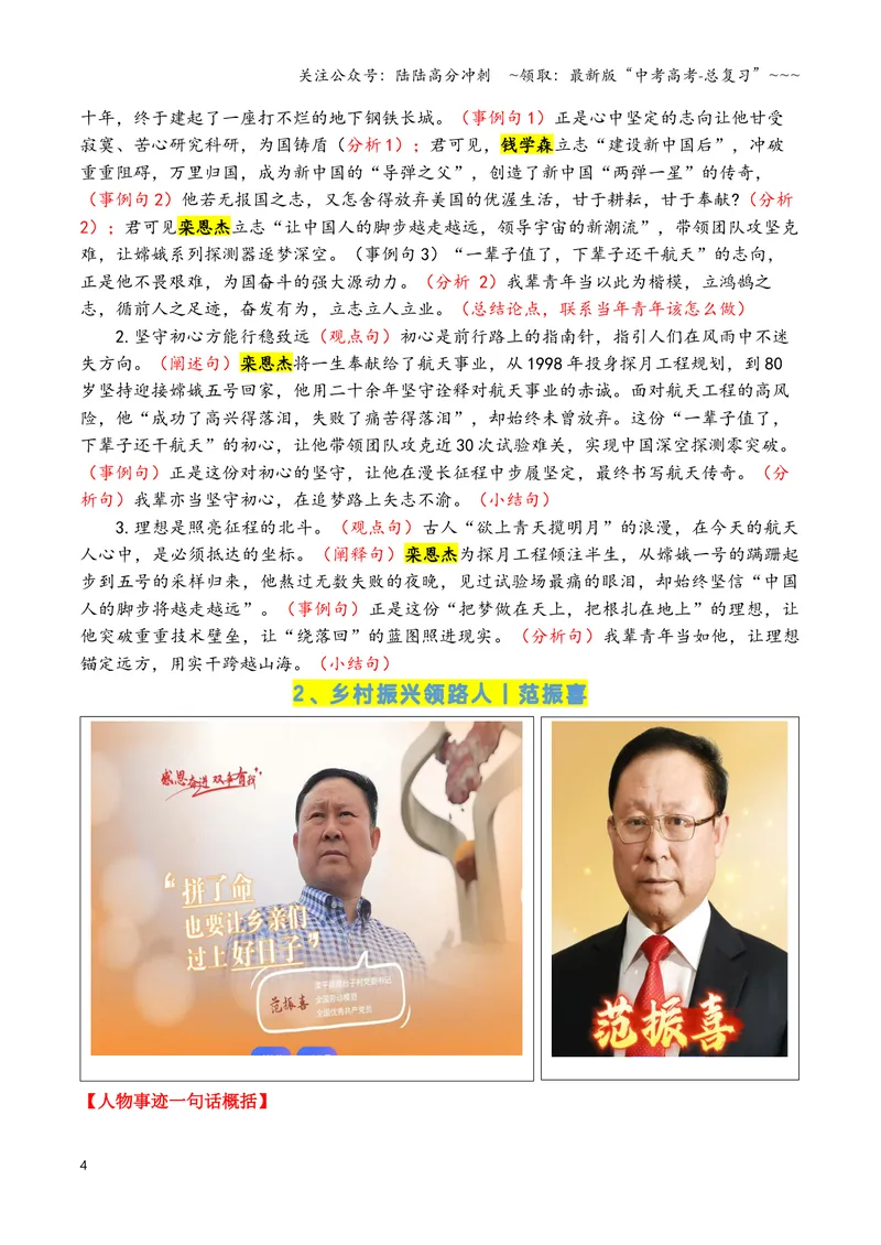 《专题072024-2022近三年《感动中国》人物（十大人物）事迹及在主体段中的运用示例_专项复习_2026年-语文专项复习_2026年高考语文议论文写作秘籍-G391_资料》第4页预览