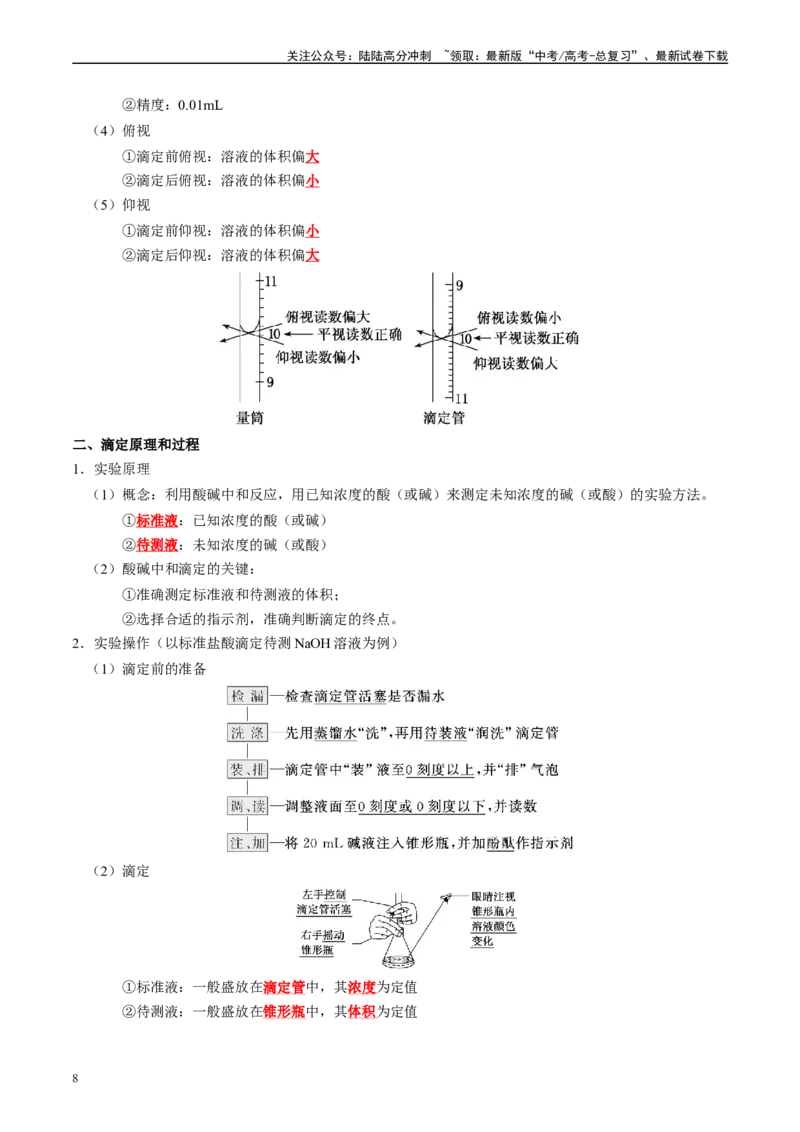 《知识清单33常见的定量综合实验-2024年高考化学一轮复习知识清单_05-化学-高考总复习_一轮复习_2024年_2024年高考化学一轮复习知识清单必背总结全国通用_资料》第8页预览