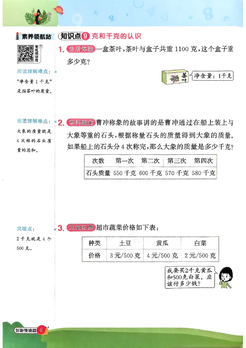 《26秋3上《创新情境应用题》（人教版）_小初高学习资料合集（每天更新）_2026秋《阳光同学创新情境应用题》》第10页预览