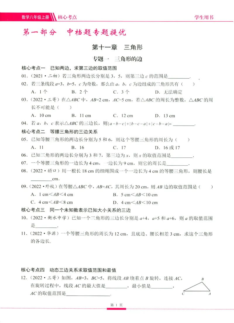 《核心考点-初中数学8年级上册_初中全科目同步习题+精品试卷(7-9年级)(1)_25秋初中数学《同步习题+精品试卷》_初中数学人教版试卷_初中数学人教版7-9年级上册_《核心考点》》第9页预览