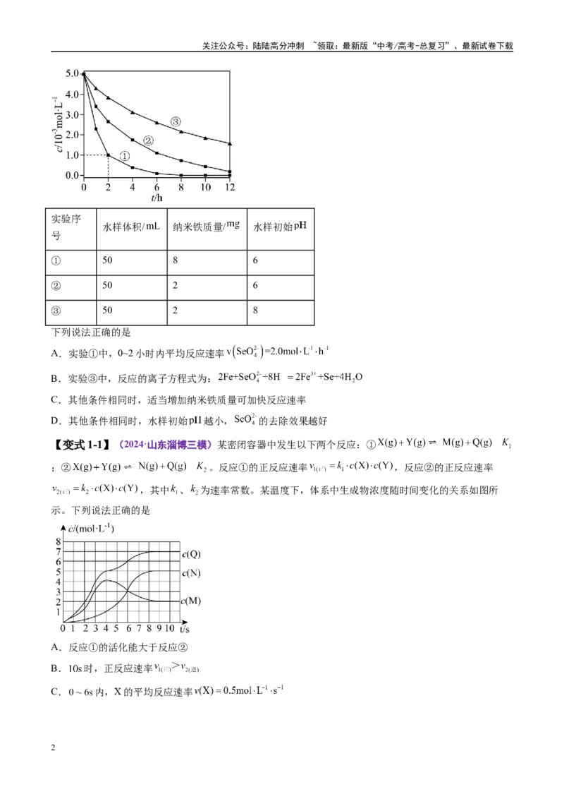 《易错类型12化学反应速率与化学平衡（11大易错点）（原卷版）_05-化学-高考总复习_专项复习_2025年_2025年高考化学考试易错题（新高考通用）》第2页预览