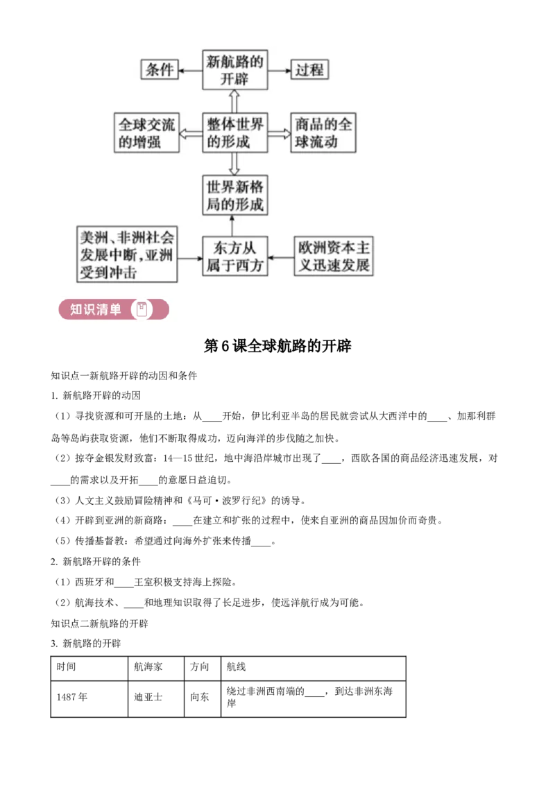 《单元讲练测（纲要下）第三单元走向整体的世界（讲）（学生版）_新版高中_高中历史新版_高中历史纲要下（统编版）_单元讲练测-F12》第2页预览