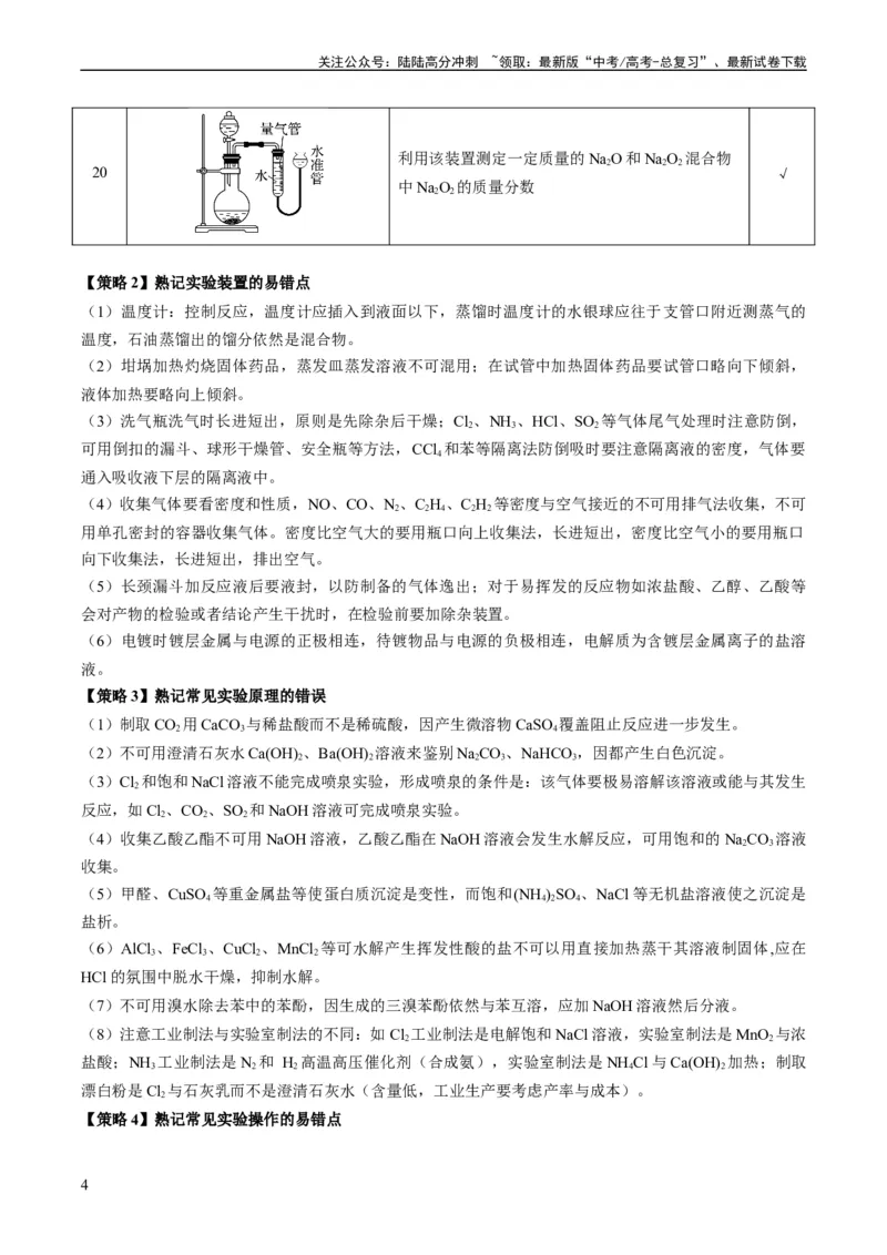 《重难点07常见化学实验仪器与基本操作-（教师版）_05-化学-高考总复习_专项复习_2024年_2024年高考化学热点·重点·难点专练（新高考专用）》第4页预览
