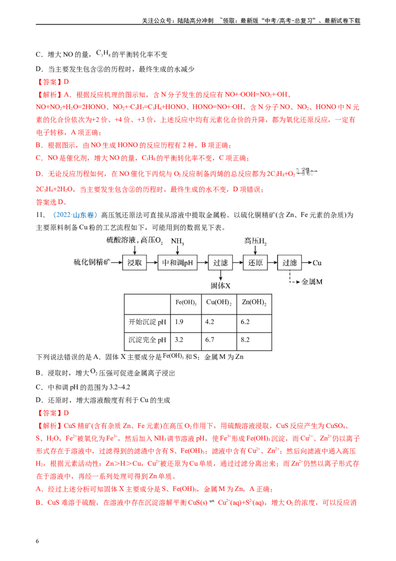 《真题重组卷03（新高考七省专用）（解析版）_05-化学-高考总复习_二轮复习_2024年_2024年高考化学真题重组卷二模（新高考七省专用）》第6页预览
