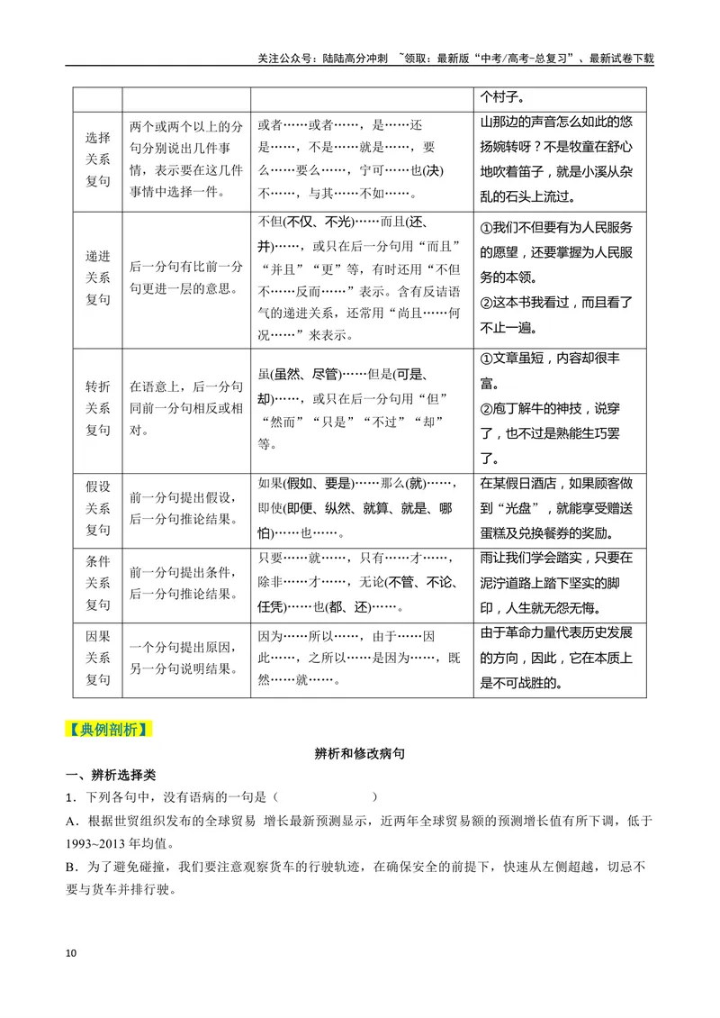 《专题08病句和句式类语言运用题型分类（解析版）_二轮复习_2025年_2025年高考语文二轮热点题型归纳与变式演练（新高考通用）_现代文阅读》第10页预览