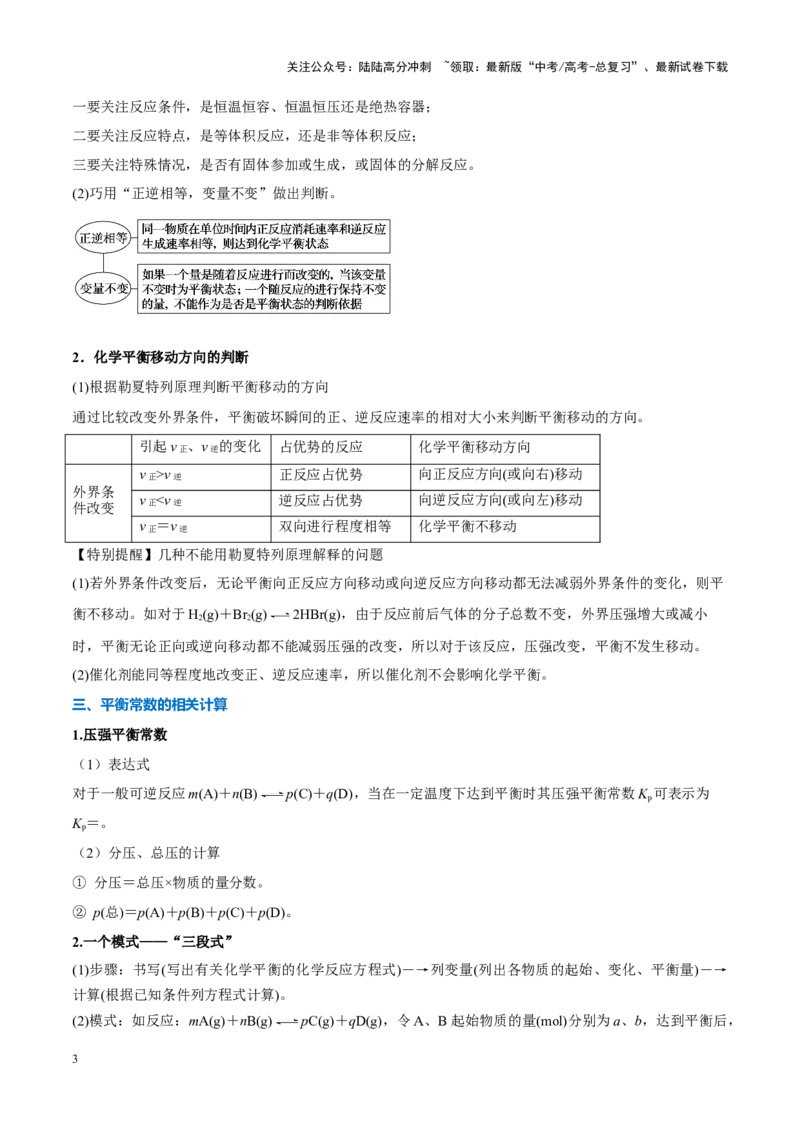 《重难点11化学反应速率与平衡分析（原卷版）_05-化学-高考总复习_专项复习_2025年_2025年高考化学重难点讲义专练（新高考通用）》第3页预览