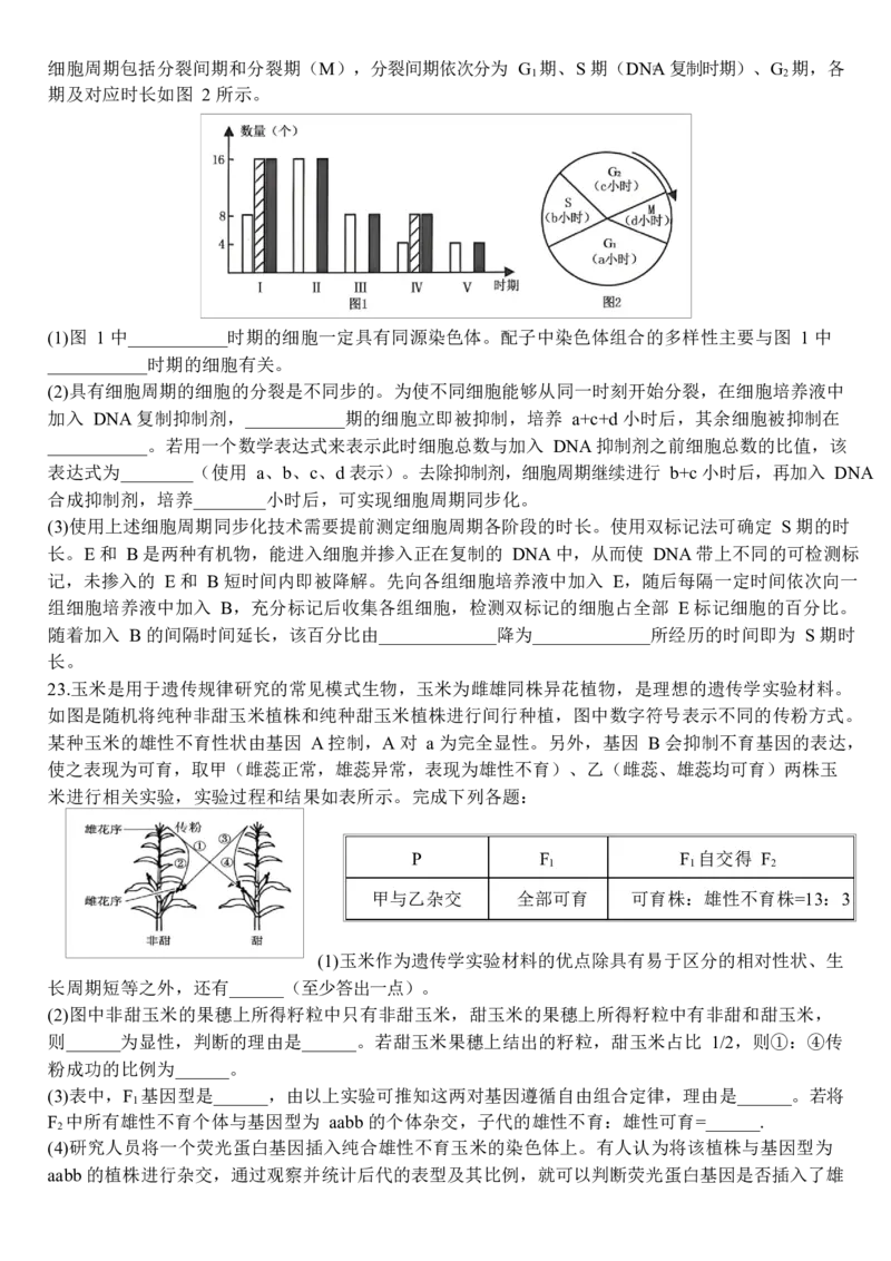 《哈尔滨师范大学附属中学2026-2027学年上学期高三第一次调研考试生物_小初高学习资料合集（每天更新）_哈尔滨师范大学附属中学2026-2027学年上学期高三第一次调研考试》第7页预览
