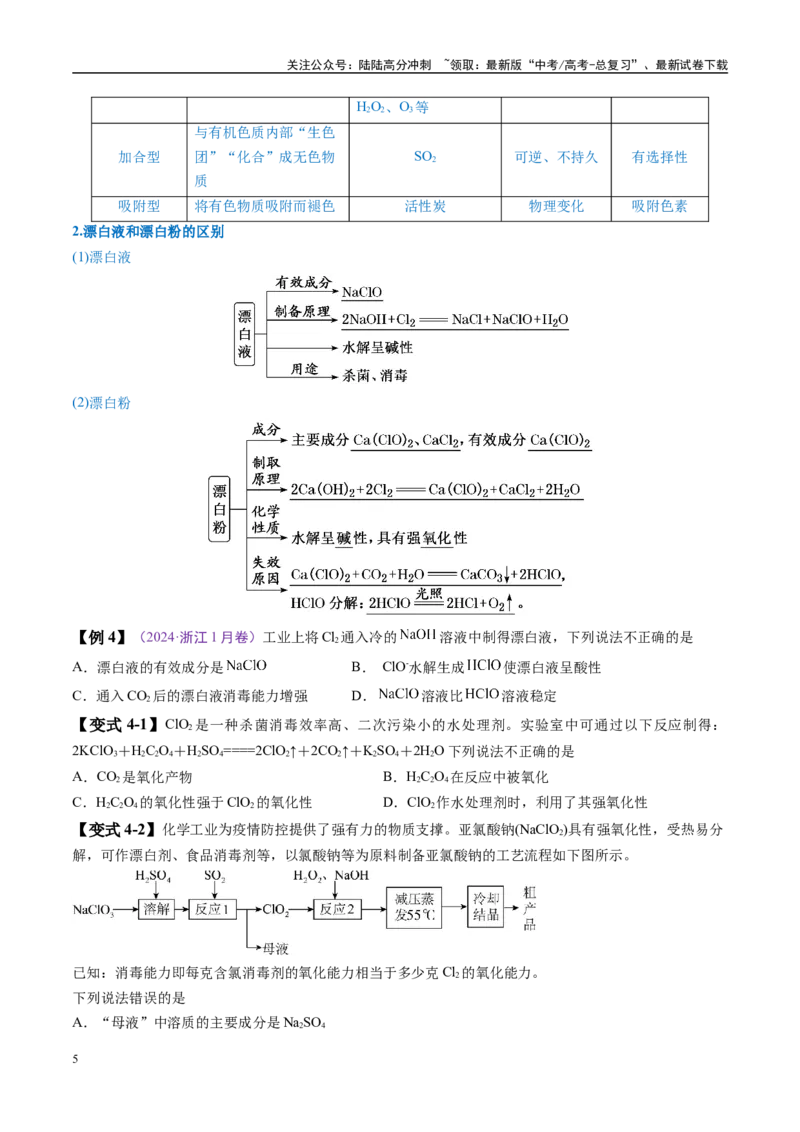 《易错类型06常见物质的性质、用途及转化关系（6大易错点）（原卷版）_05-化学-高考总复习_专项复习_2025年_2025年高考化学考试易错题（新高考通用）》第5页预览