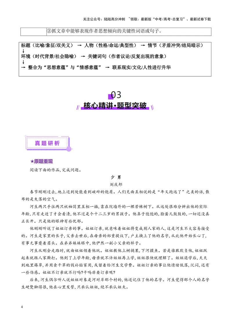 《专题09主旨探究题（讲义）（学生版）_二轮复习_2025年_2025年高考语文二轮复习课件+讲义+练习（新高考通用）》第4页预览