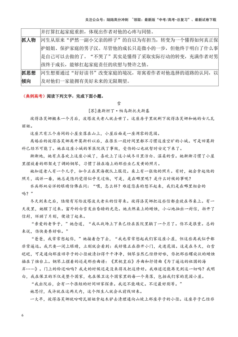 《专题09主旨探究题（讲义）（学生版）_二轮复习_2025年_2025年高考语文二轮复习课件+讲义+练习（新高考通用）》第6页预览