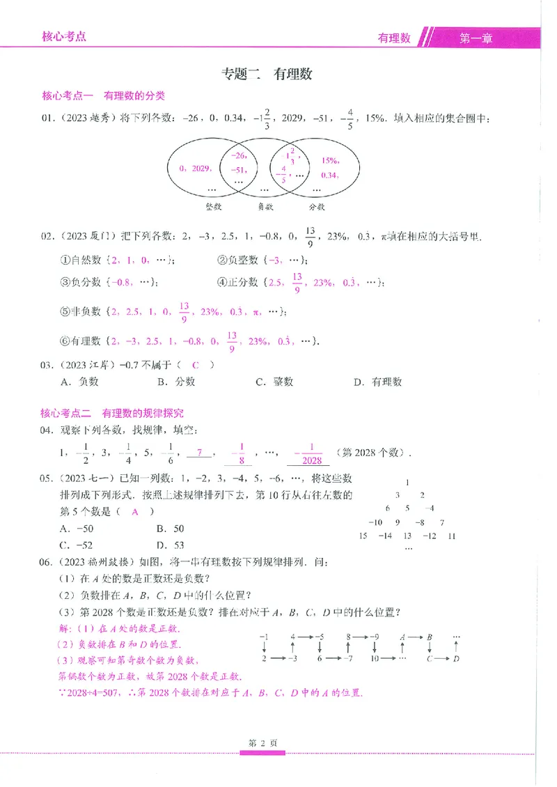 《核心考点-初中数学7年级上册教师版_初中全科目同步习题+精品试卷(7-9年级)(1)_25秋初中数学《同步习题+精品试卷》_初中数学人教版试卷_初中数学人教版7-9年级上册_《核心考点》》第9页预览