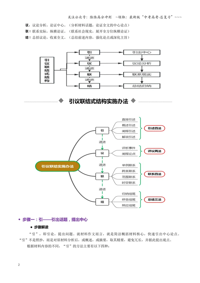 《专题10引议联结式结构（讲义）（全国通用）（教师版）_一轮复习_2026年-语文一轮复习_2026年高考语文一轮复习议论文写作（全国通用）-G423_资料_2026版》第2页预览