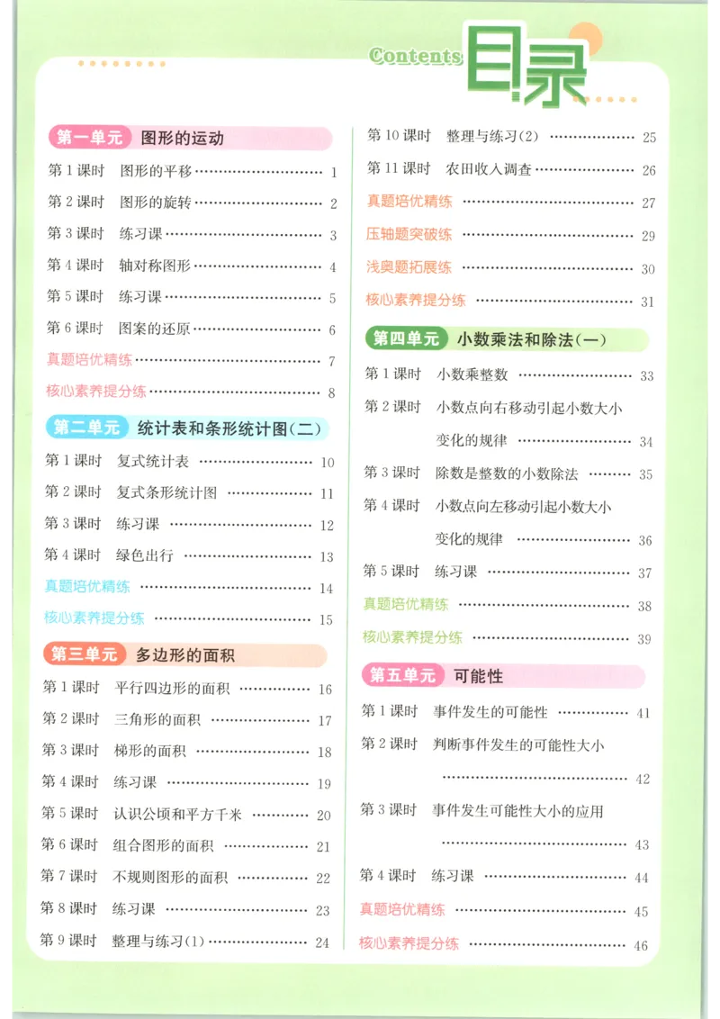 《2026秋亮点给力课时作业本五上册数学苏教_小初高学习资料合集（每天更新）_2026秋《亮点给力-提优课时作业本》》第6页预览