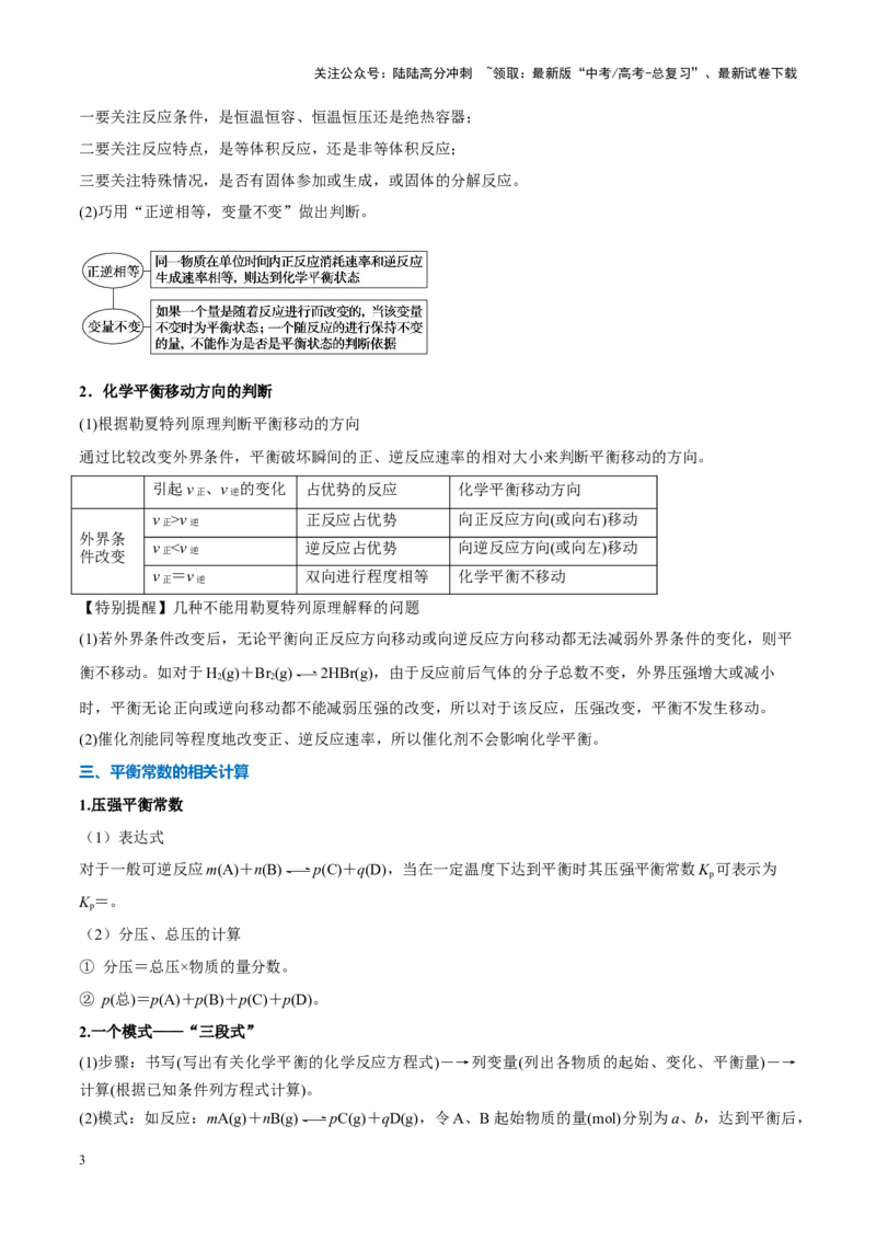 《重难点11化学反应速率与平衡分析（解析版）_05-化学-高考总复习_专项复习_2025年_2025年高考化学重难点讲义专练（新高考通用）》第3页预览
