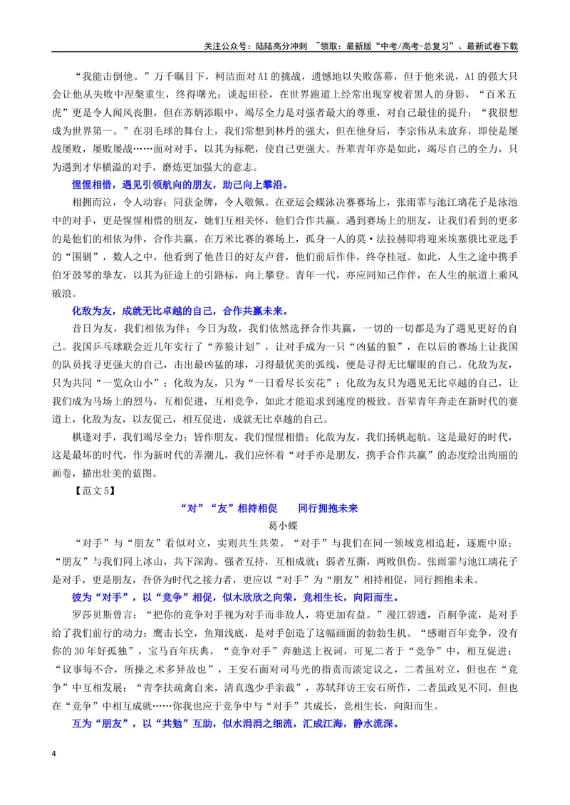 《专题11二元思辨话题：“对手”与“朋友”-_一轮复习_2024年_2024年新高考语文一轮复习各考点解析宝鉴_资料_第七大类：作文考点》第4页预览