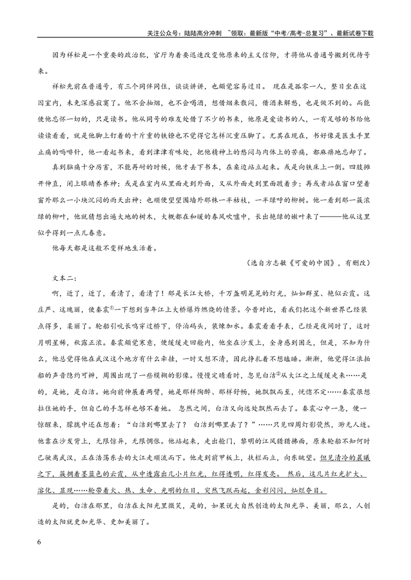《专题09读懂小说的环境（练习）-2024年高考语文二轮复习讲练测（新教材新高考）(解析版)_二轮复习_2024年_2024年高考语文二轮复习讲练测（新教材新高考）_配套练习_教师版（含答案解析）》第6页预览