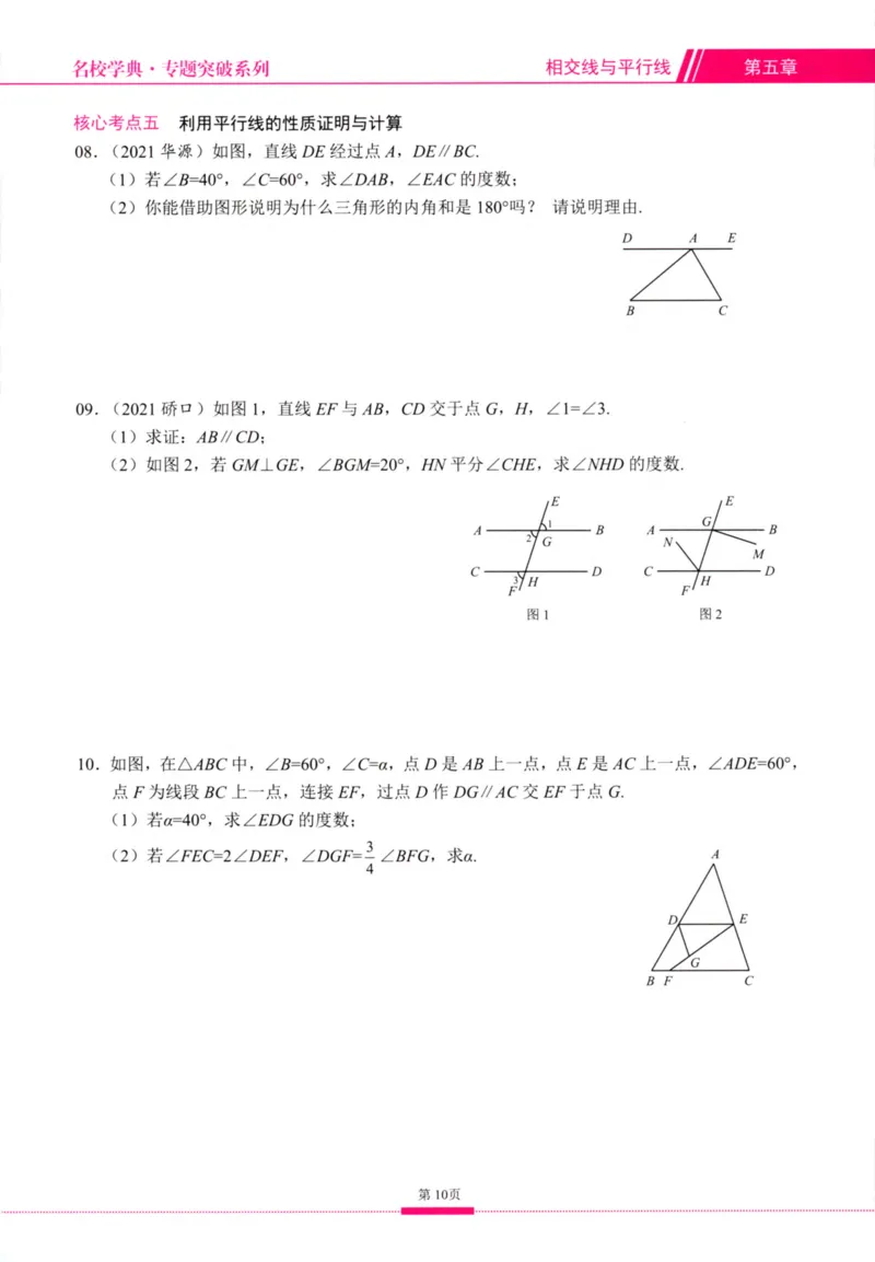《核心考点-初中数学7年级下册_初中全科目同步习题+精品试卷(7-9年级)(1)_25秋初中数学《同步习题+精品试卷》_初中数学人教版试卷_初中数学人教版7-9年级上册_《核心考点》》第10页预览