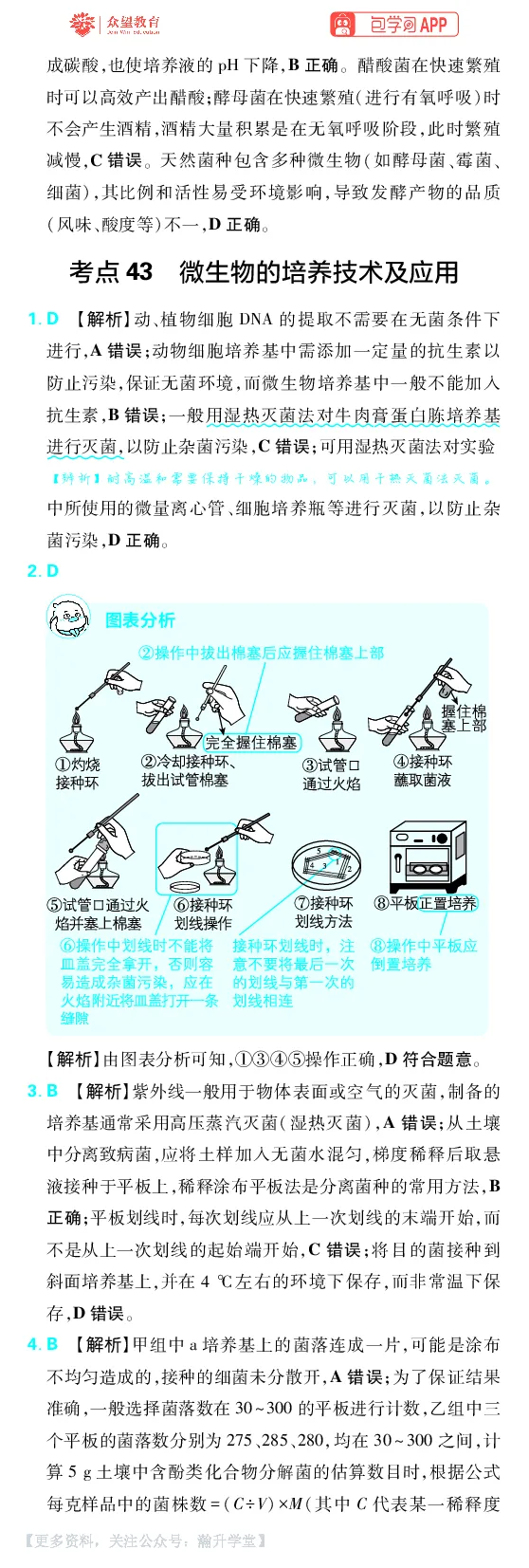 《第13章发酵工程_小初高学习资料合集（每天更新）_2027版《600分考点700分考法》_2027版高考《理想树•600分考点700分考法》（生物）_生物答案》第2页预览