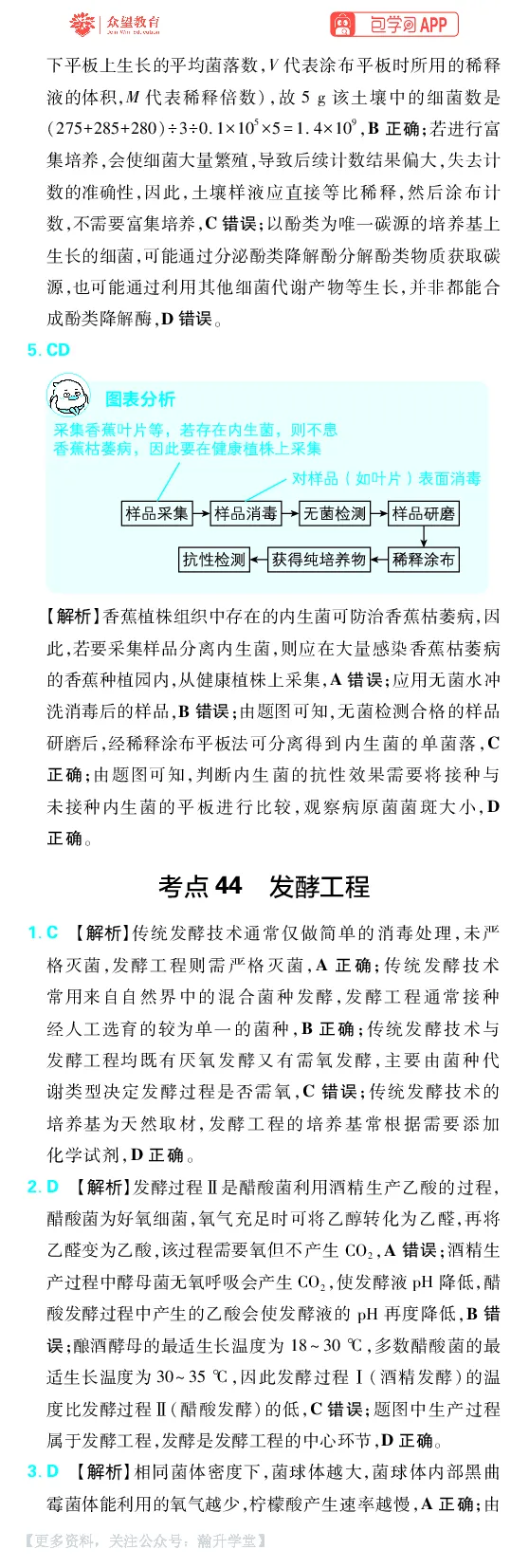 《第13章发酵工程_小初高学习资料合集（每天更新）_2027版《600分考点700分考法》_2027版高考《理想树•600分考点700分考法》（生物）_生物答案》第3页预览