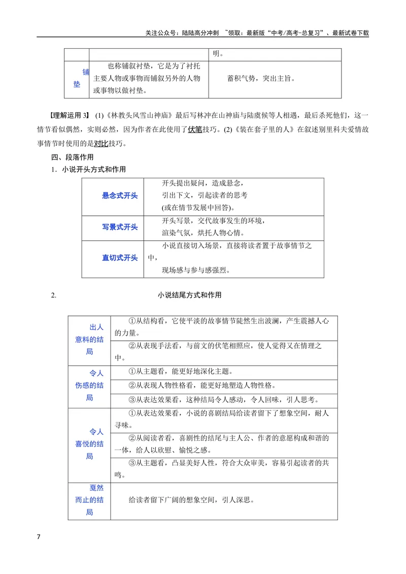 《专题07小说情节梳理和叙事艺术鉴赏（讲义）-2024年高考语文二轮复习讲练测（新教材新高考）_二轮复习_2024年_2024年高考语文二轮复习讲练测（新教材新高考）_配套讲义》第7页预览