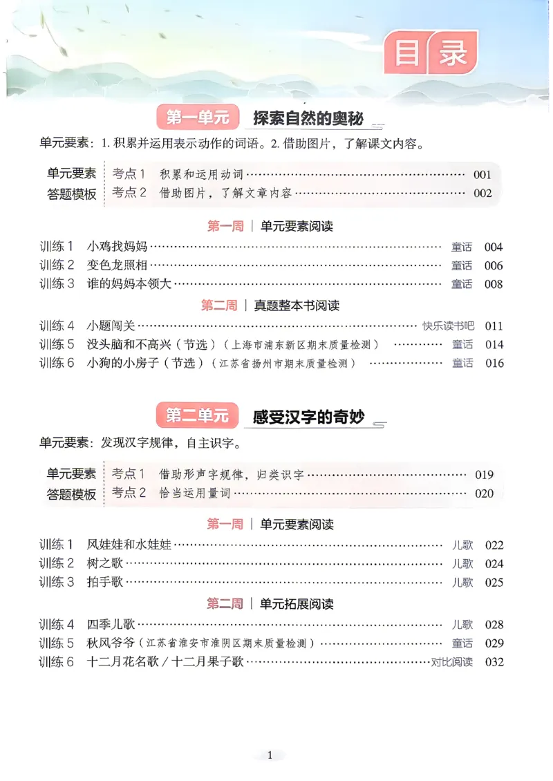 《26秋开心同步阅答题模板2上_小初高学习资料合集（每天更新）_2026秋《开心语文同步阅读答题模板》2-6年级上册》第5页预览