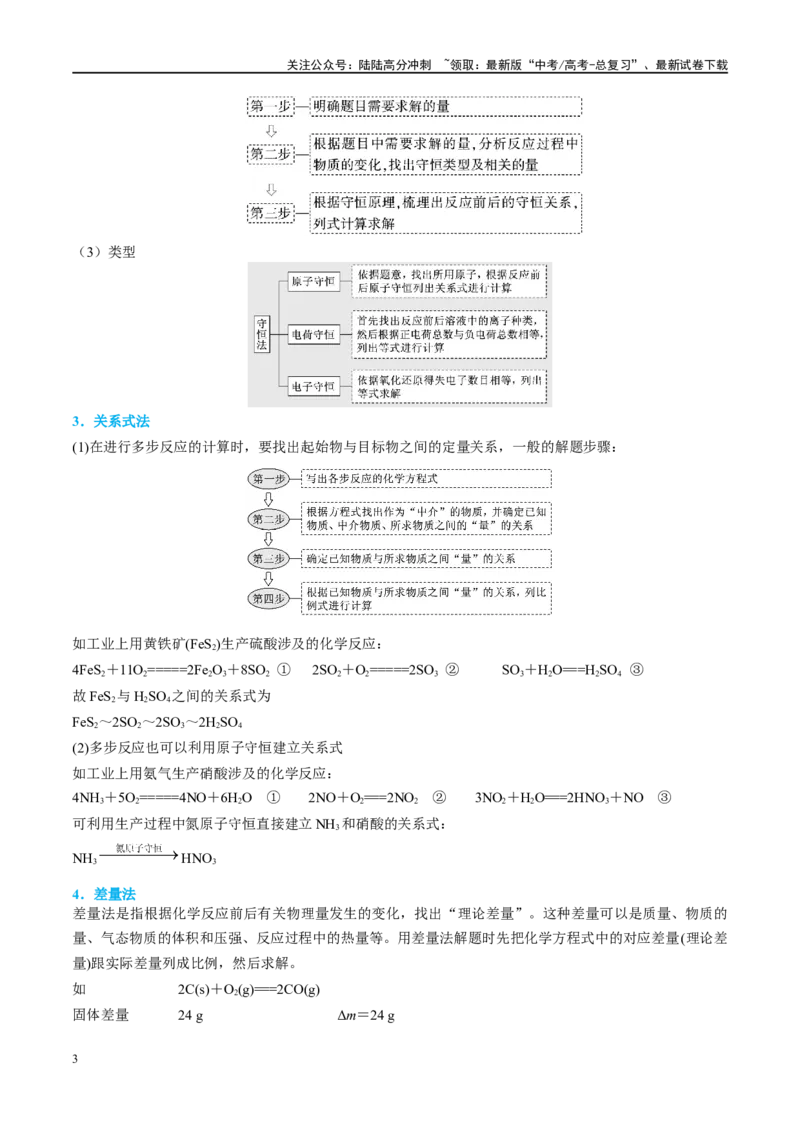 《（能力版）微专题04以物质的量为中心的计算-（学生版）(全国版)_05-化学-高考总复习_一轮复习_2024年_2024高考化学一轮复习考点微专题考情分析经_资料_2025版》第3页预览