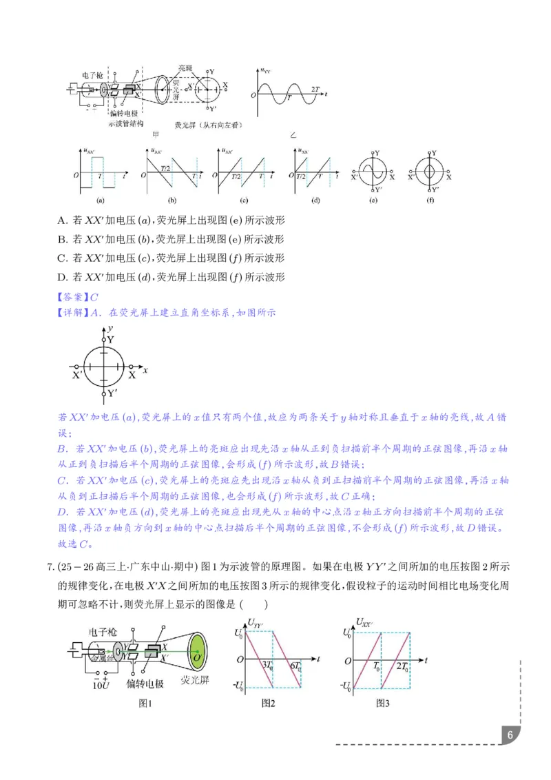 《带电粒子在电场中的偏转（解析版）_小初高学习资料合集（每天更新）_2026年6月高中物理试卷汇编_0629物理_带电粒子在电场中的偏转--2027年高考物理》第6页预览