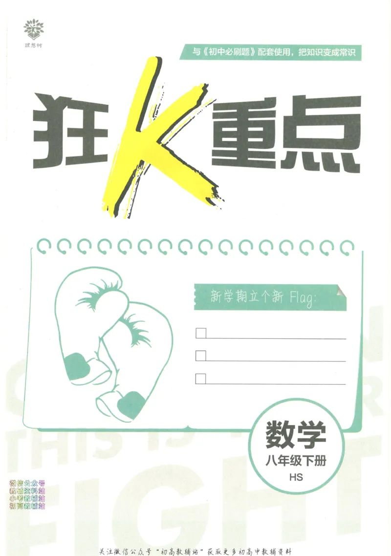 《初中必刷题八年级下册数学华师版狂K重点_2、2025初中必刷题合集_初中必刷题23+24+25上册_2023版》第3页预览