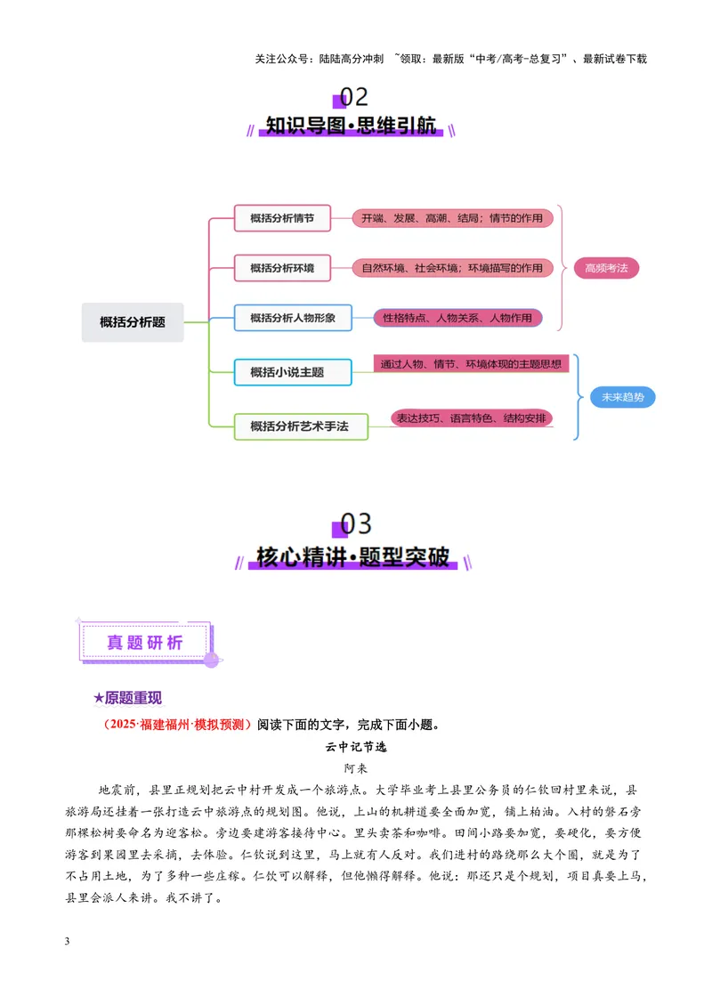 《专题06概括分析题（讲义）（学生版）_二轮复习_2025年_2025年高考语文二轮复习课件+讲义+练习（新高考通用）》第3页预览
