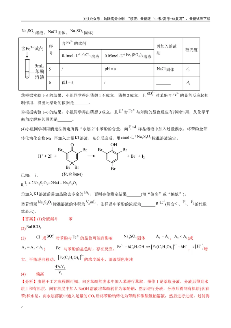 《易错专题05金属元素及其化合物-（解析版）_05-化学-高考总复习_专项复习_2024年_2024年高考化学考前易错聚焦_资料》第7页预览