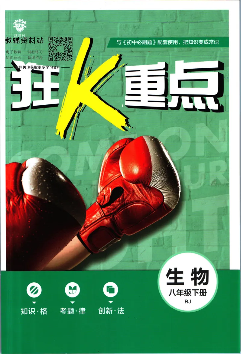 《初中必刷题八年级下册生物人教版狂K重点_2、2025初中必刷题合集_初中必刷题23+24+25上册_2023版》第1页预览