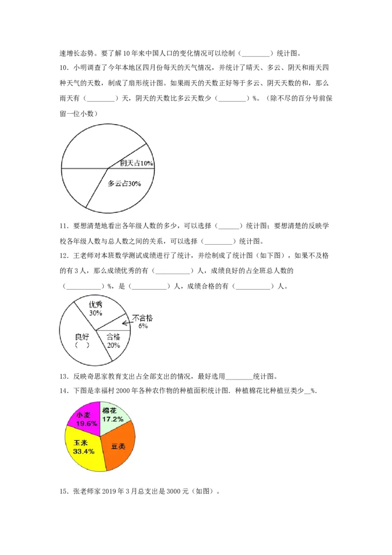 《第01讲扇形统计图-六年级数学下册单元知识盘点+易错题专训（苏教版）_小学1-6年级全科全套_1-6年级全科下册_六年级_数学_数学六下苏教版》第9页预览