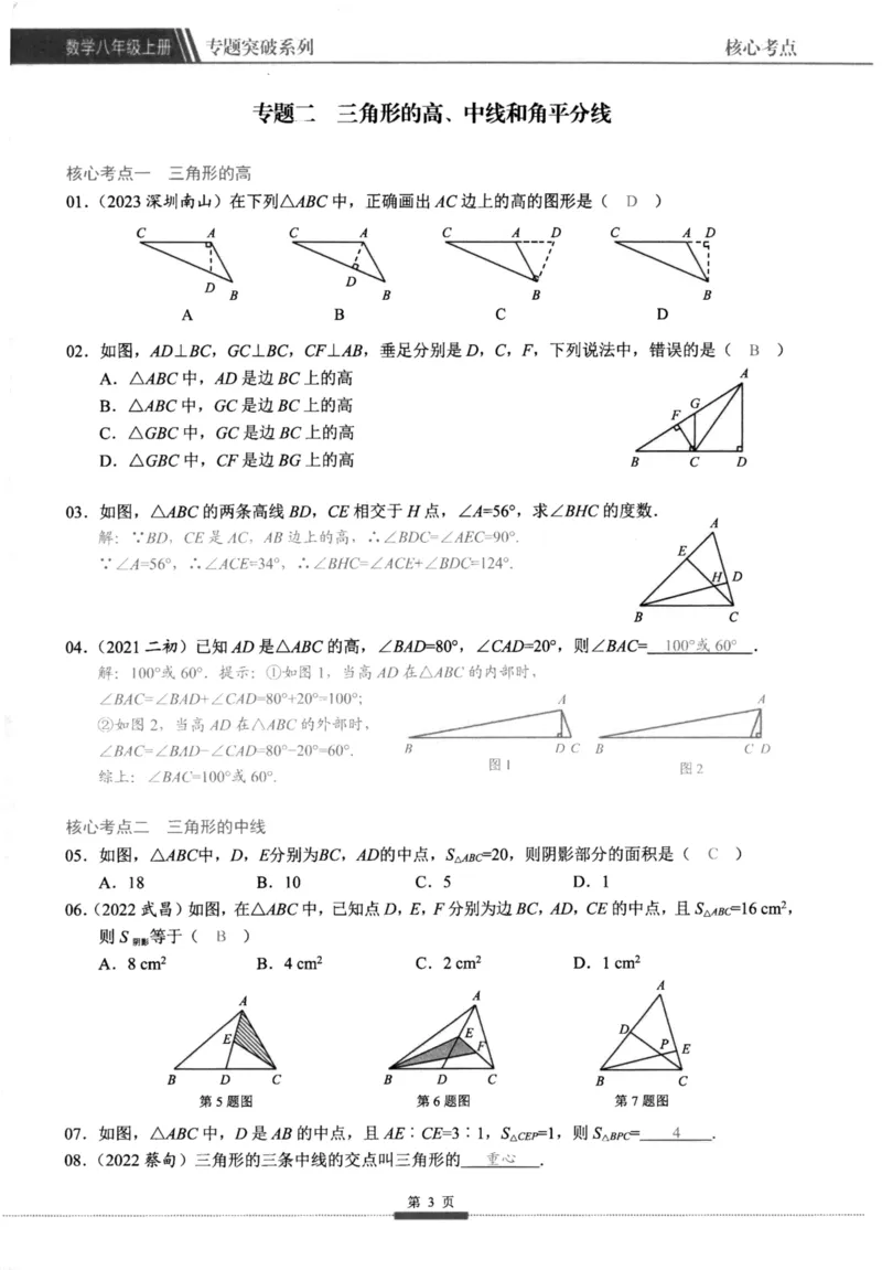 《核心考点-初中数学8年级上册教师版_初中全科目同步习题+精品试卷(7-9年级)(1)_25秋初中数学《同步习题+精品试卷》_初中数学人教版试卷_初中数学人教版7-9年级上册_《核心考点》》第9页预览