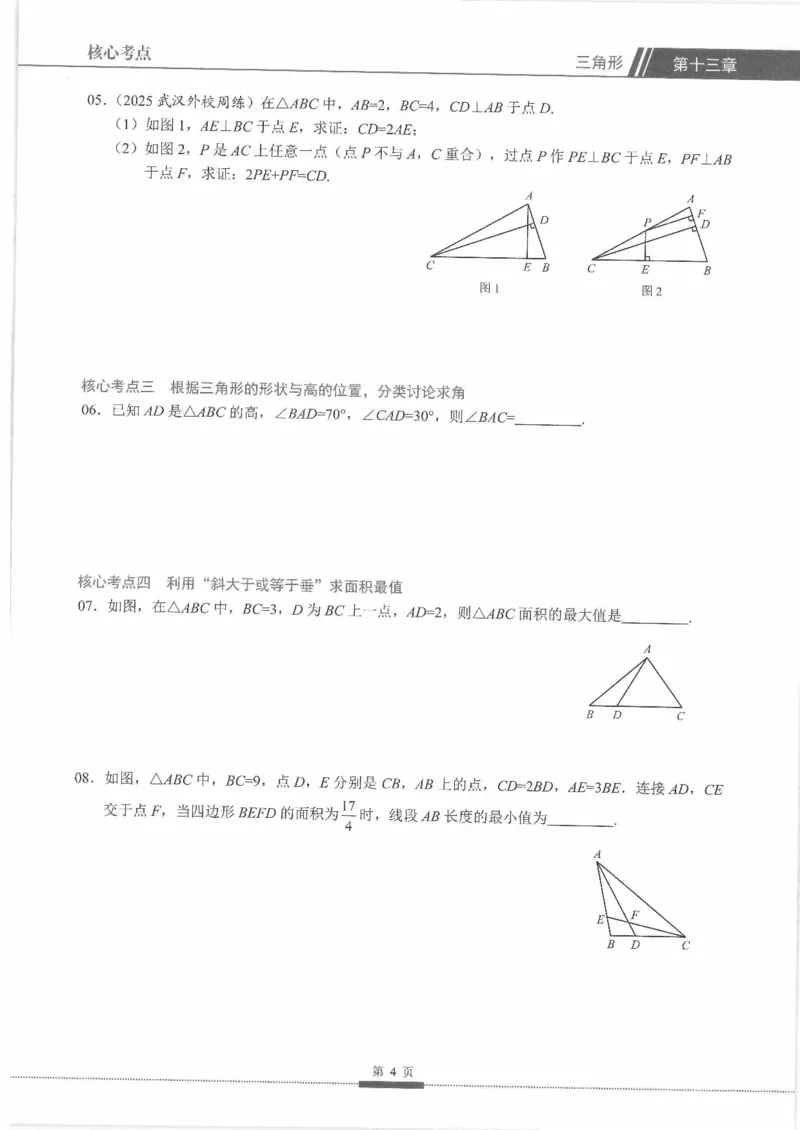 《核心考点-初中数学-8上(1)_初中全科目同步习题+精品试卷（7-9年级）(1)_25秋初中数学《同步习题+精品试卷》_初中数学人教版试卷_初中数学人教版7-9年级上册_《核心考点》25秋》第10页预览