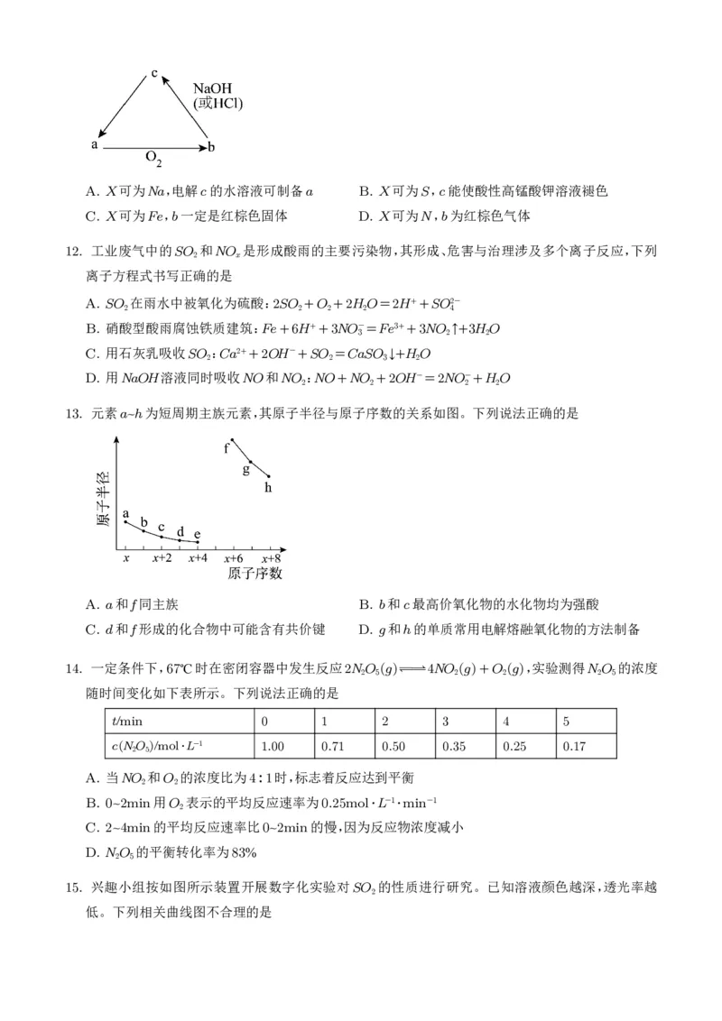 《广东佛山市2026年高一下学期7月期末化学试题_小初高学习资料合集（每天更新）_2026年7月高中化学试题汇编_0713化学_广东佛山市2026年高一下学期7月期末化学试题+答案》第4页预览