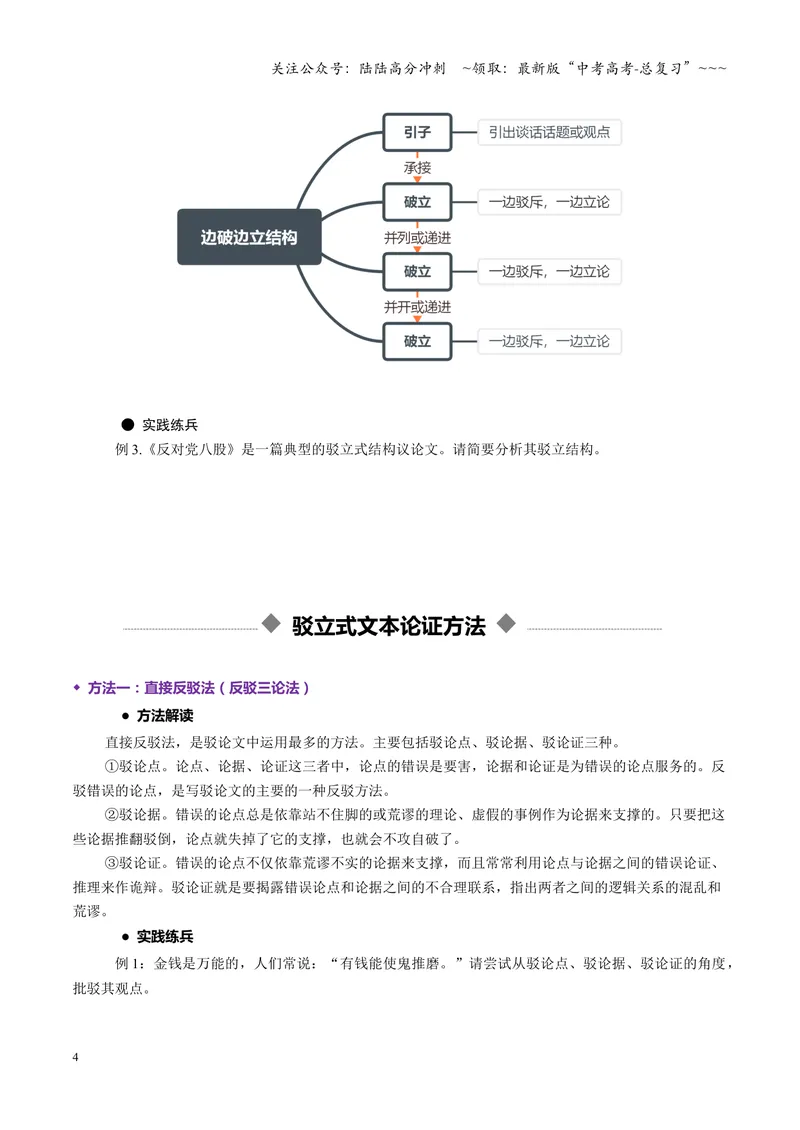 《专题09驳立式结构（讲义）（全国通用）（学生版）_一轮复习_2026年-语文一轮复习_2026年高考语文一轮复习议论文写作（全国通用）-G423_资料_2026版》第4页预览