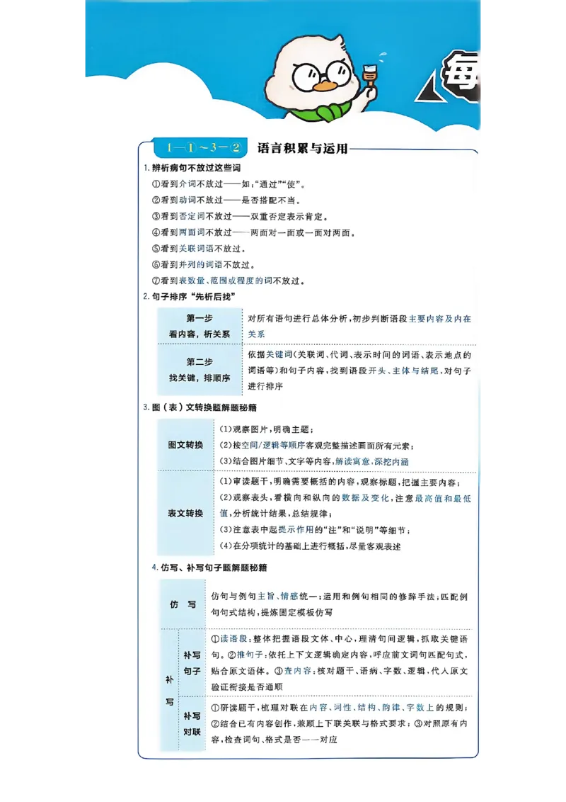 《2、语文周周练（A4版）_小初高学习资料合集（每天更新）_2027版初中《中考真题分类周周练》（语文）》第2页预览