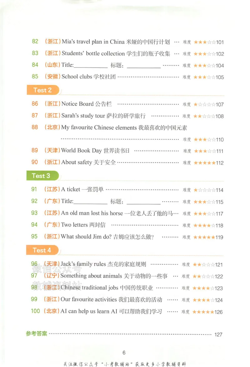 《一本小学英语阅读训练100篇六年级_小初高学习资料合集（每天更新）_一本小学英语阅读训练100篇（2026版第9次修订）》第10页预览