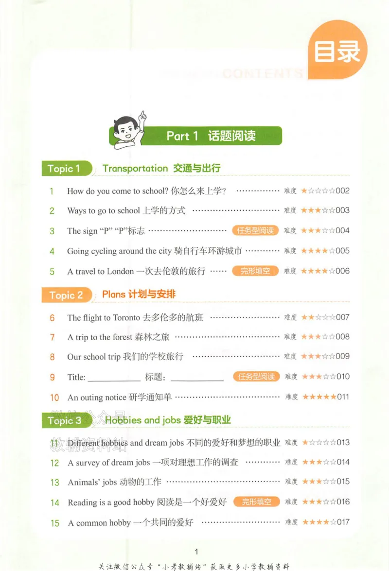 《一本小学英语阅读训练100篇六年级_小初高学习资料合集（每天更新）_一本小学英语阅读训练100篇（2026版第9次修订）》第5页预览
