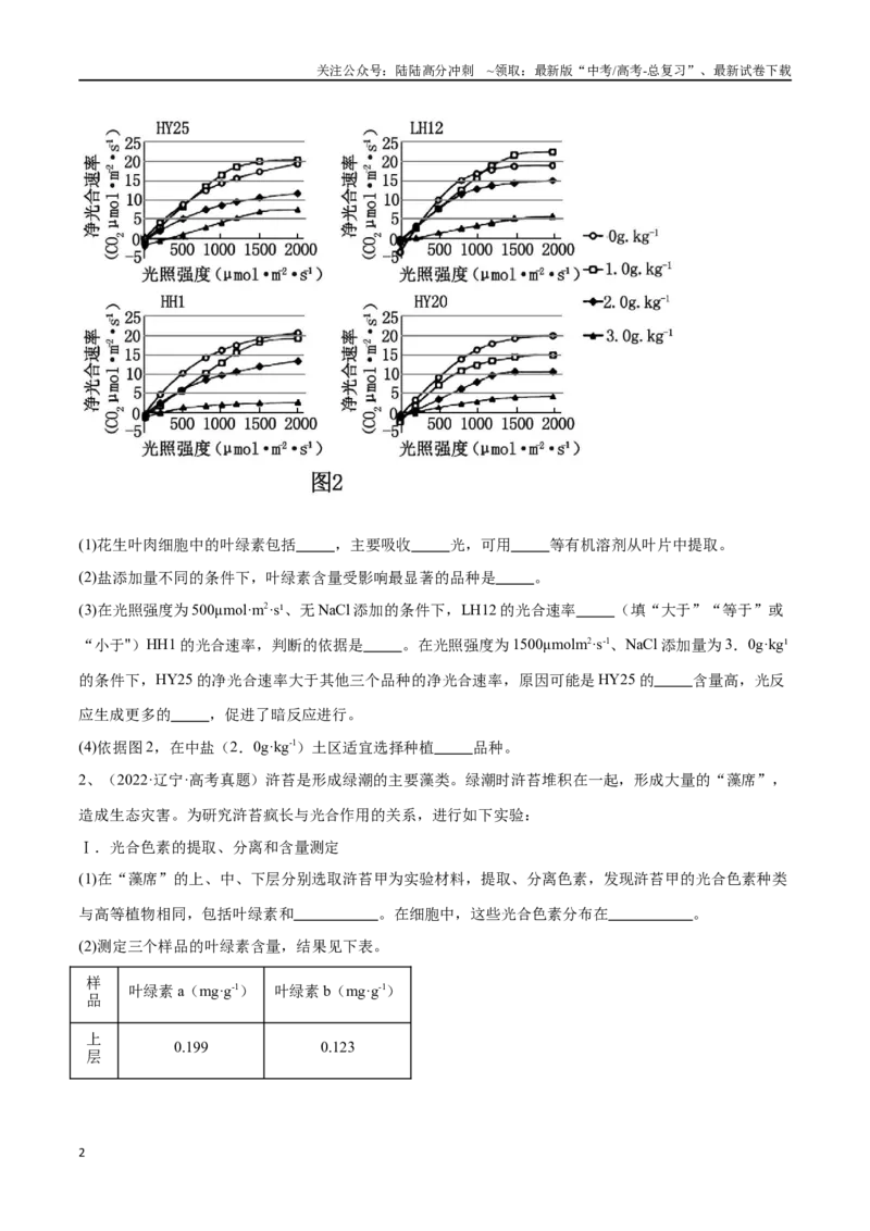 《专题01分子与细胞模块（东北三省通用）（解析版）_06-生物-高考总复习_专项复习_2024年_2024年高考生物考前大题秒杀技巧及专项训练_资料》第2页预览