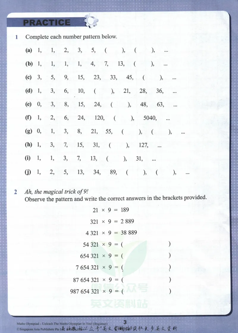 《3-4年级(9-10岁)_小初高学习资料合集（每天更新）_国外原版英文教辅汇总_新加坡SAP系列_新加坡SAPMathsOlypmiad奥数教材》第10页预览