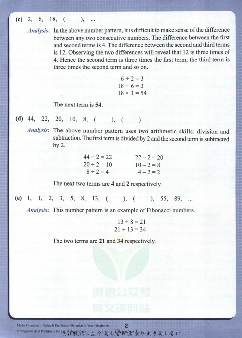 《3-4年级(9-10岁)_小初高学习资料合集（每天更新）_国外原版英文教辅汇总_新加坡SAP系列_新加坡SAPMathsOlypmiad奥数教材》第9页预览