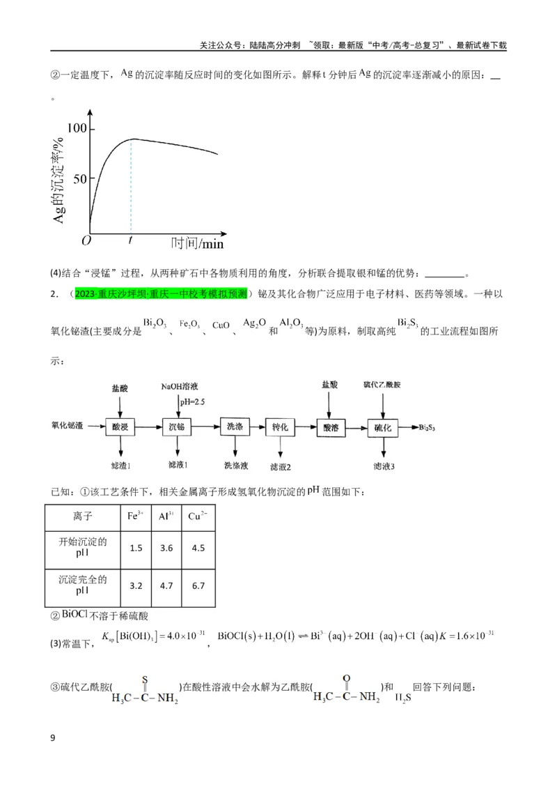 《升级版微专题28有关工艺流程和实验探究方程式的书写（原卷版）(全国版)_05-化学-高考总复习_一轮复习_2024年_2024年高考化学一轮复习考点微专题_资料》第9页预览