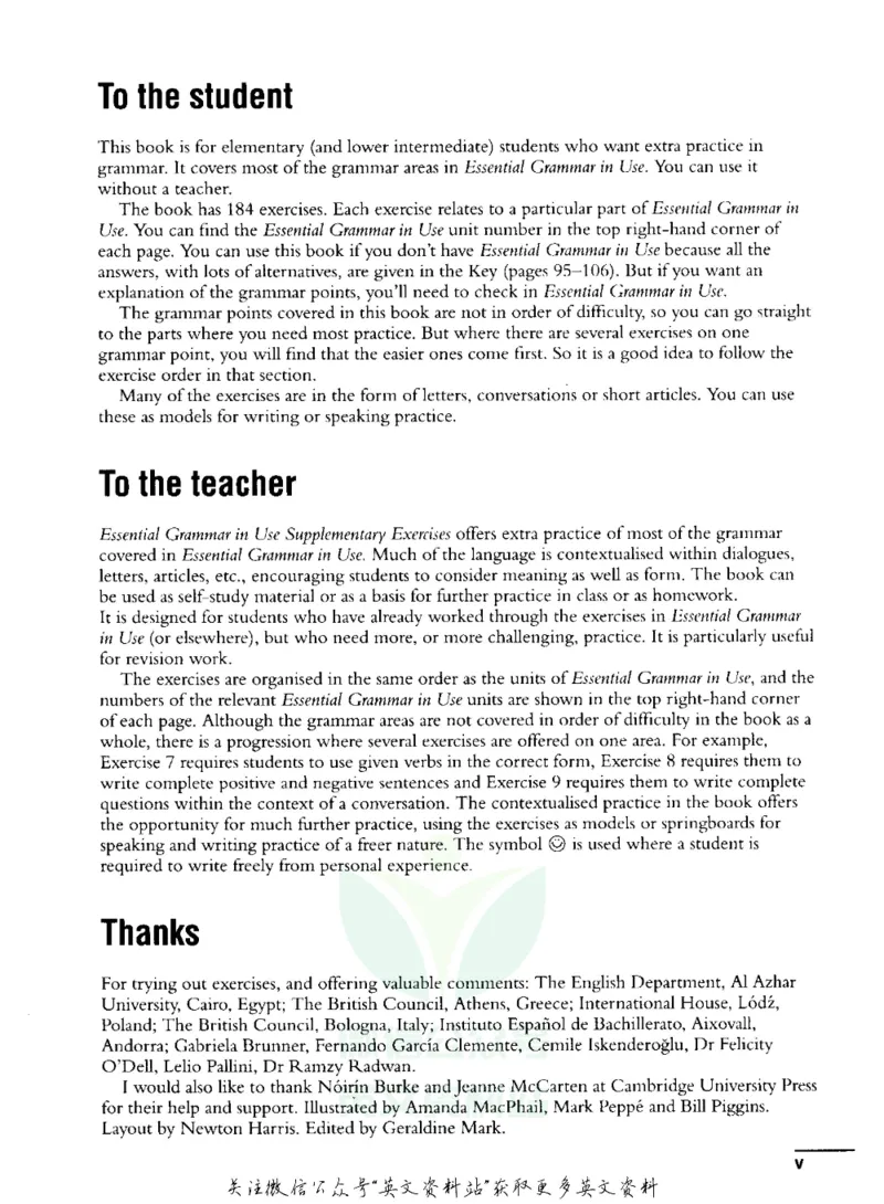 《EssentialGrammarInUse_SupplementaryExercises__小初高学习资料合集(每天更新)_国外原版英文教辅汇总_剑桥语法教材CambridgeGrammar》第8页预览