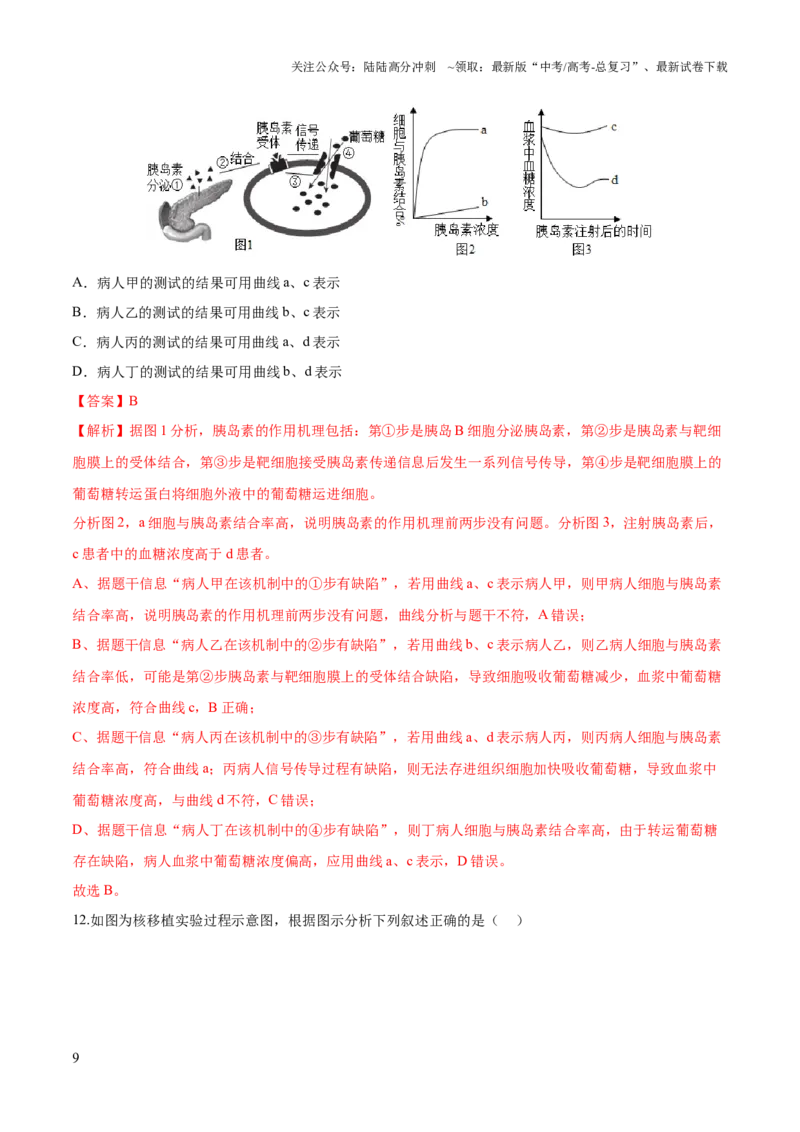 《2023年高考押题预测卷03—生物（全析全解）_06-生物-高考总复习_专项复习_2024年_2023年高考押题预测卷01生物_713》第9页预览