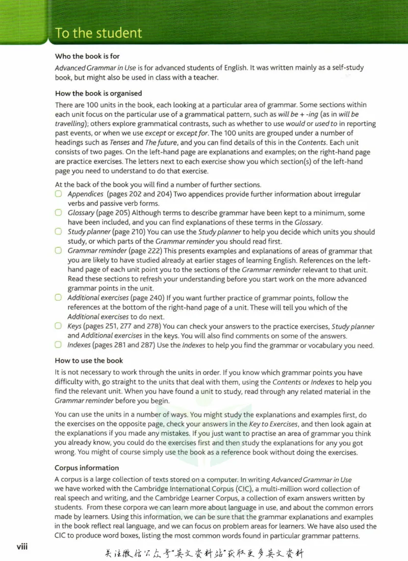 《AdvancedGrammarinUsewithAnswers_小初高学习资料合集（每天更新）_国外原版英文教辅汇总_剑桥语法教材CambridgeGrammar》第9页预览