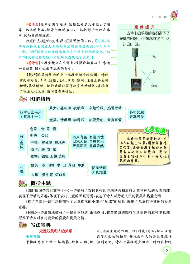 《课堂全解小学语文5年级下学生用书（课堂全解）_小学1-6年级全科全套_1-6年级全科下册_五年级_五年级下语文_语文五下预习资料》第8页预览