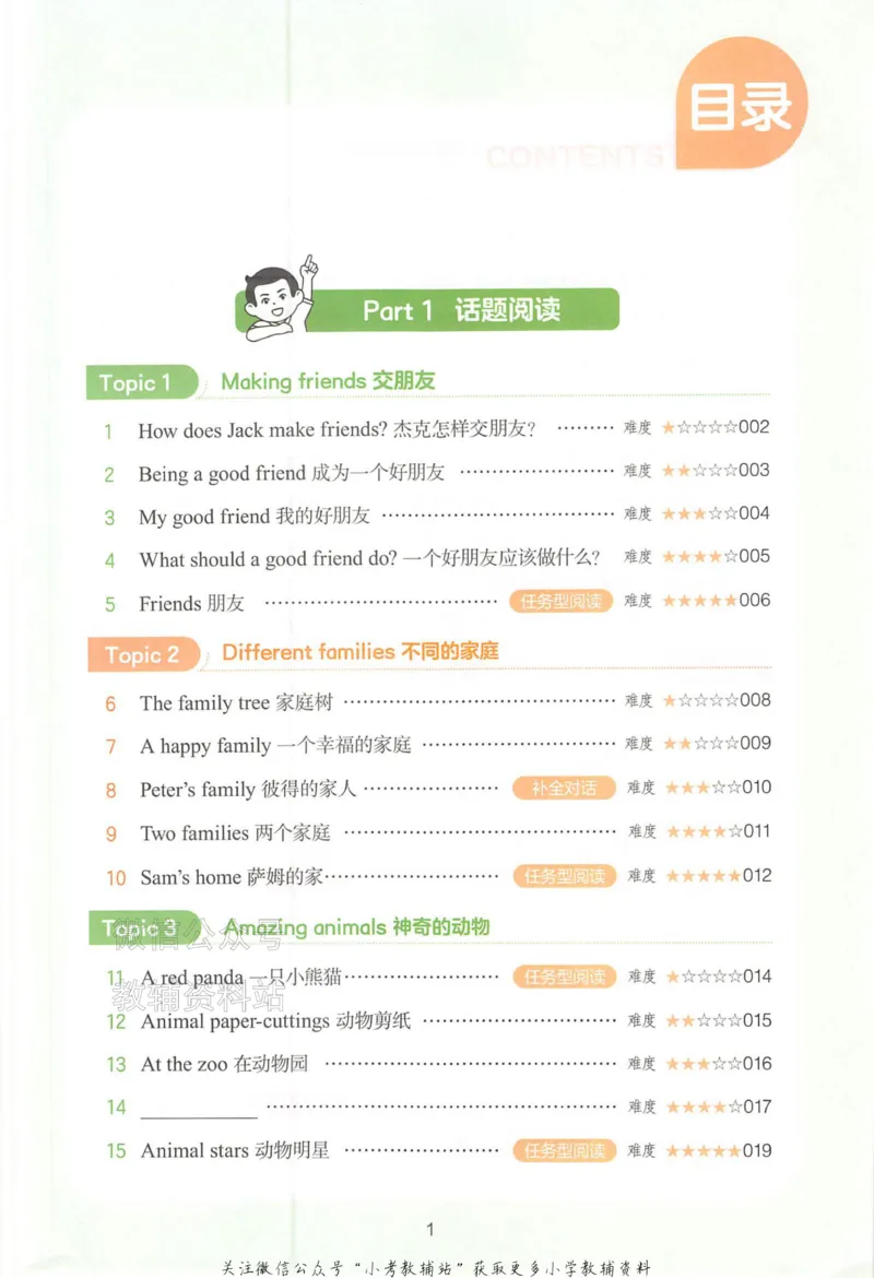 《一本小学英语阅读训练100篇三年级_小初高学习资料合集（每天更新）_一本小学英语阅读训练100篇（2026版第9次修订）》第5页预览