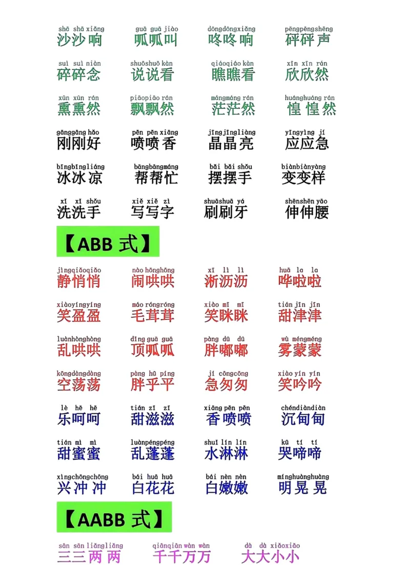 《一年级下册语文词语积累大全_小学1-6年级全科全套_1-6年级全科下册_一年级_一年级下语文_语文一下各类考点归纳》第4页预览